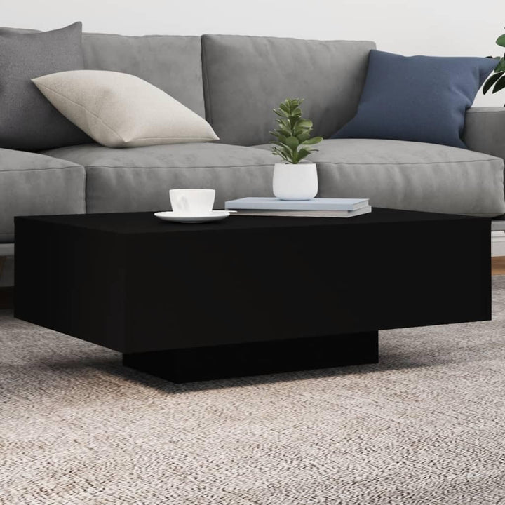 vidaXL Couchtisch, Beistelltisch mit LED-Leuchten, Sofatisch Tisch für Wohnzimmer, Kaffeetisch Teeti