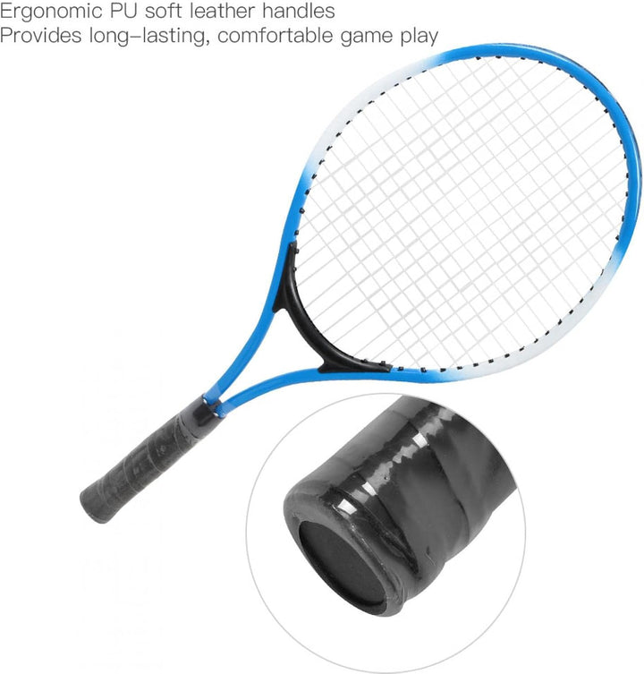Kinder Tennisschläger, Langlebige Tennisschläger aus Eisenlegierung, Anfänger Übungsschläger mit Bal