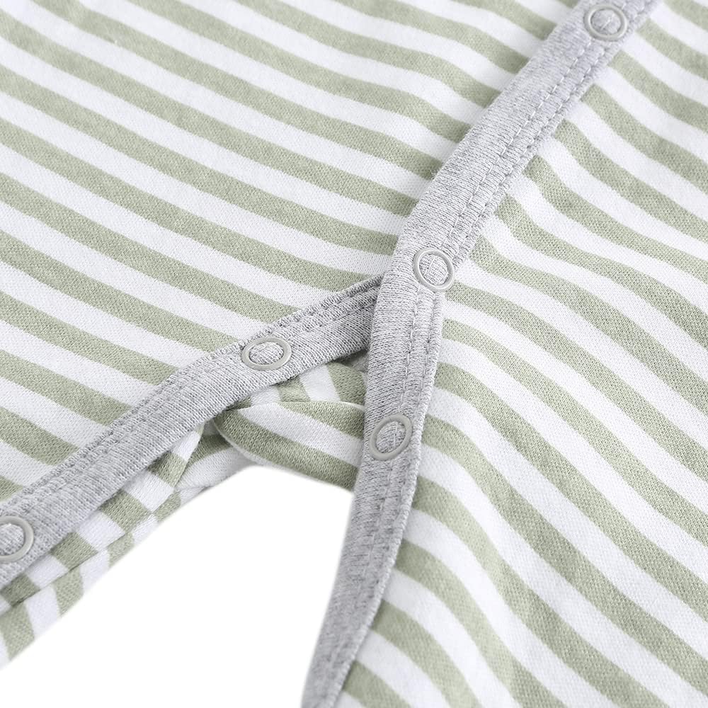 Chamie Strampler für Babys, Strampler, langärmelig, Baumwolle, 0–3 m/3–6 m/6–9 m/9–12 m 0-3 Monate D