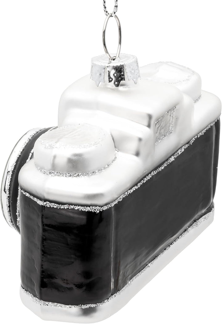 SIKORA Kompakt Kamera besondere Weihnachtskugel Glas Christbaumschmuck Deko Figur Weihnachten Anhäng