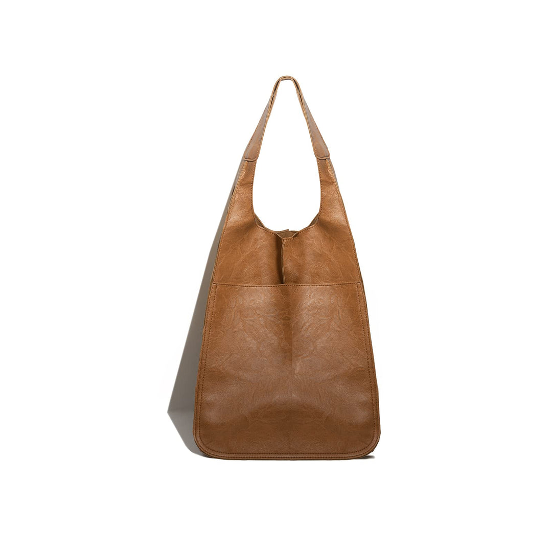 NICOLE &amp; DORIS Frauen Tasche Gross Schultertasche Shopper Weiche Ledertasche Leichte Tote Tasche Hob