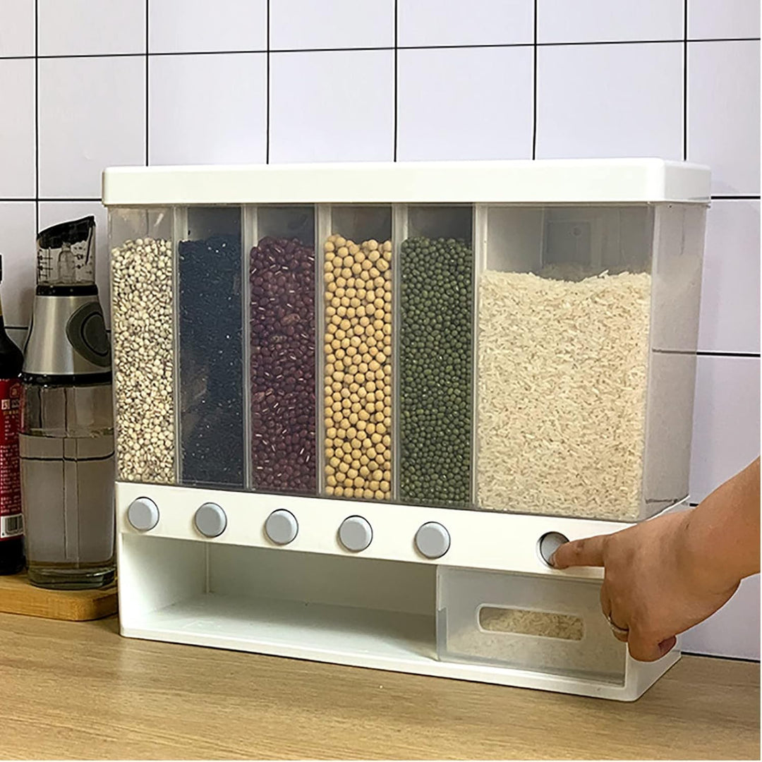 SHZICMY 6 In 1 Vorratsdosen Set Luftdicht Vorratsbehälter Plastik mit Deckel An der Wand Montierter