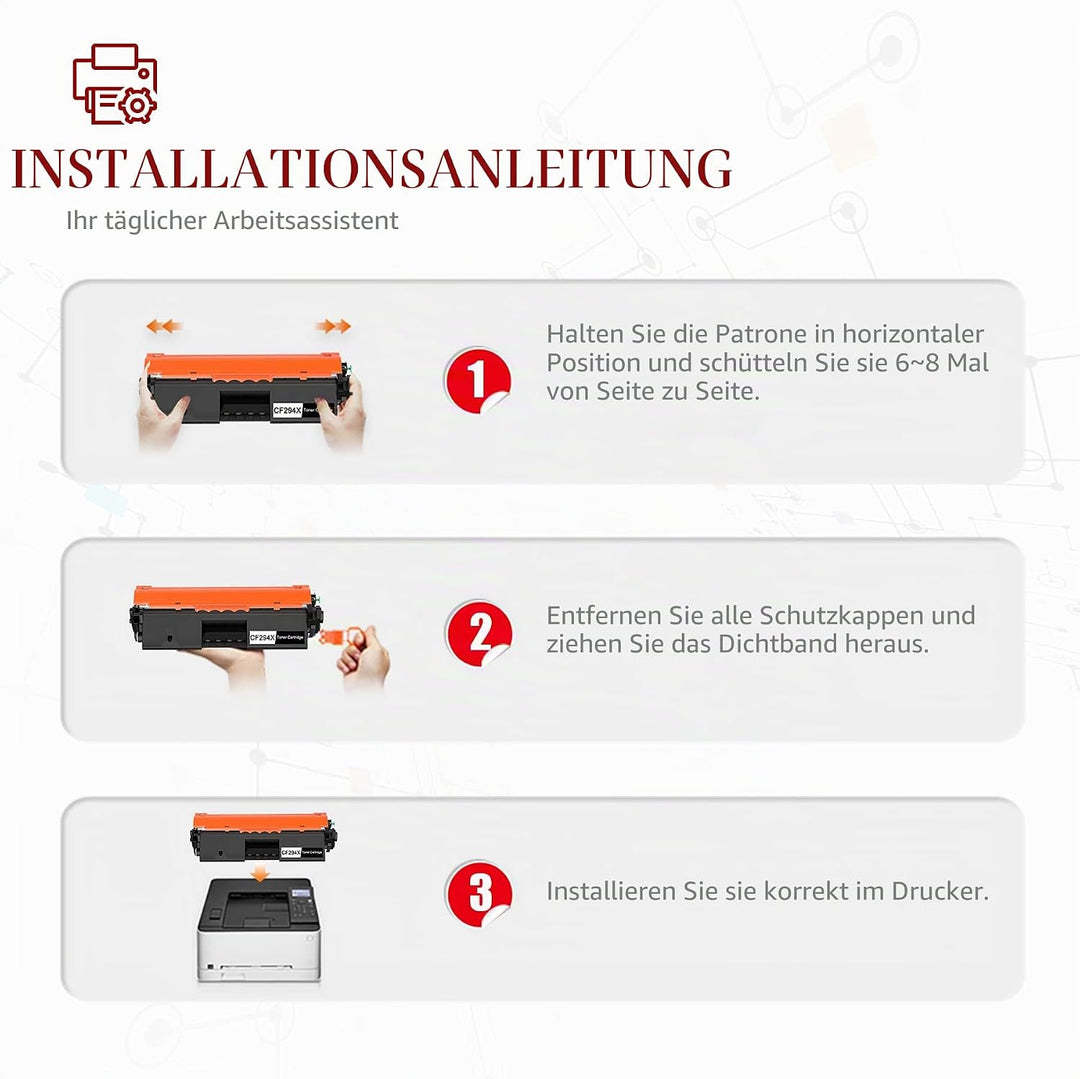 Toner Kingdom CF294X Toner Kompatibel für HP 94X CF294X 94A CF294A für Laserjet Pro MFP M148dw M148f
