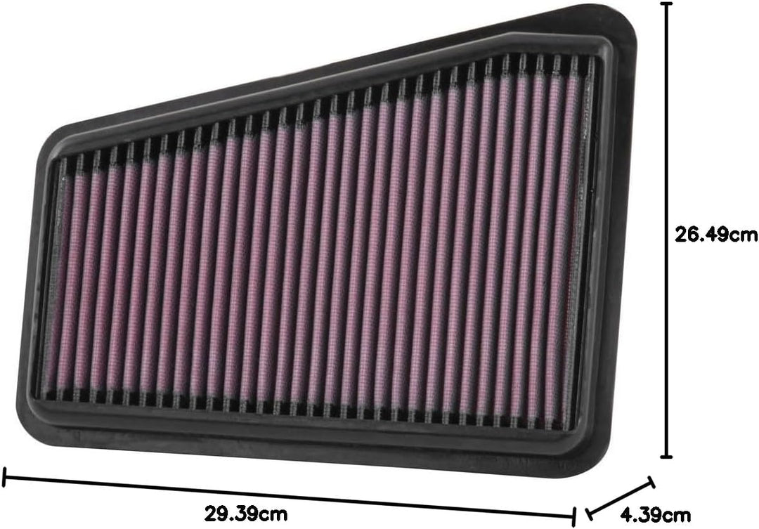 K&N Motorluftfilter: wiederverwendbar, alle 75.000 Meilen reinigen, waschbar, Premium, Ersatz-Autolu
