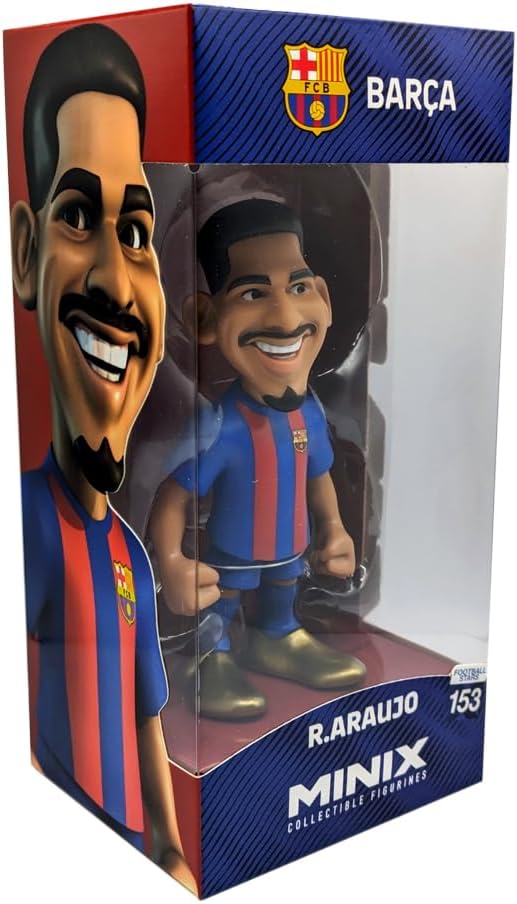 MINIX - FC Barcelona – Araujo 4#153 – Sammelfigur, 12 cm
