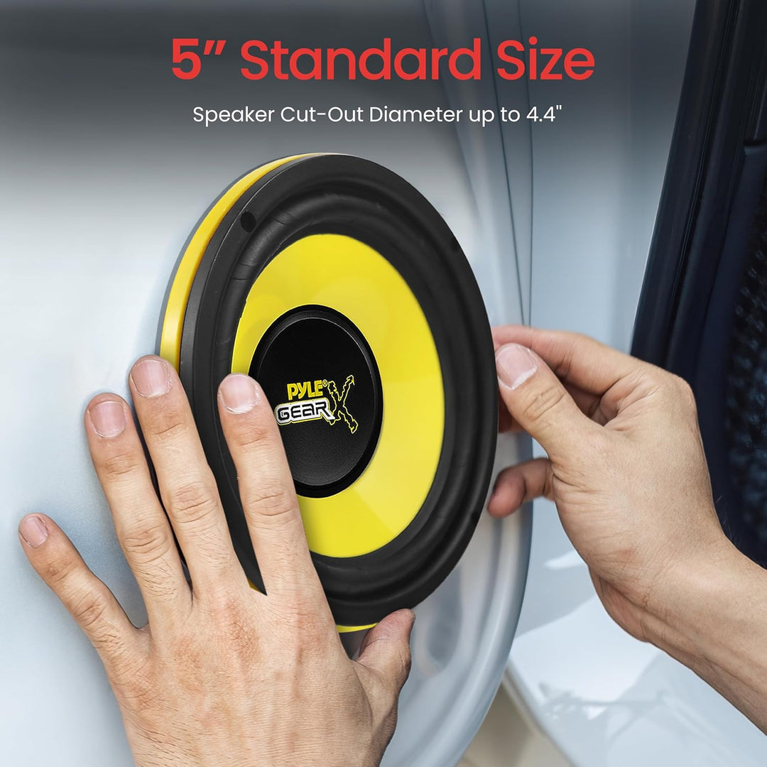 Pyle Auto Subwoofer 5" – 200W 4 Ohm Lautsprecher mit 30oz Magnet Hochtemperatur-Schwingspule, 2,32"