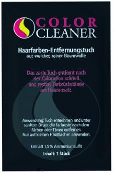 Coolike Color Cleaner Baumwoll-Tuch zur Entfernung von Haarfärberückständen, Beutel à 50 Stück Reini