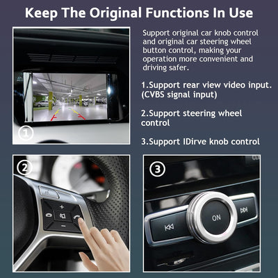 CARABC Wireless Carplay Fit für Apple Carplay & Android Auto, Passend für Mercedes Benz A/B/C/E/CLA/