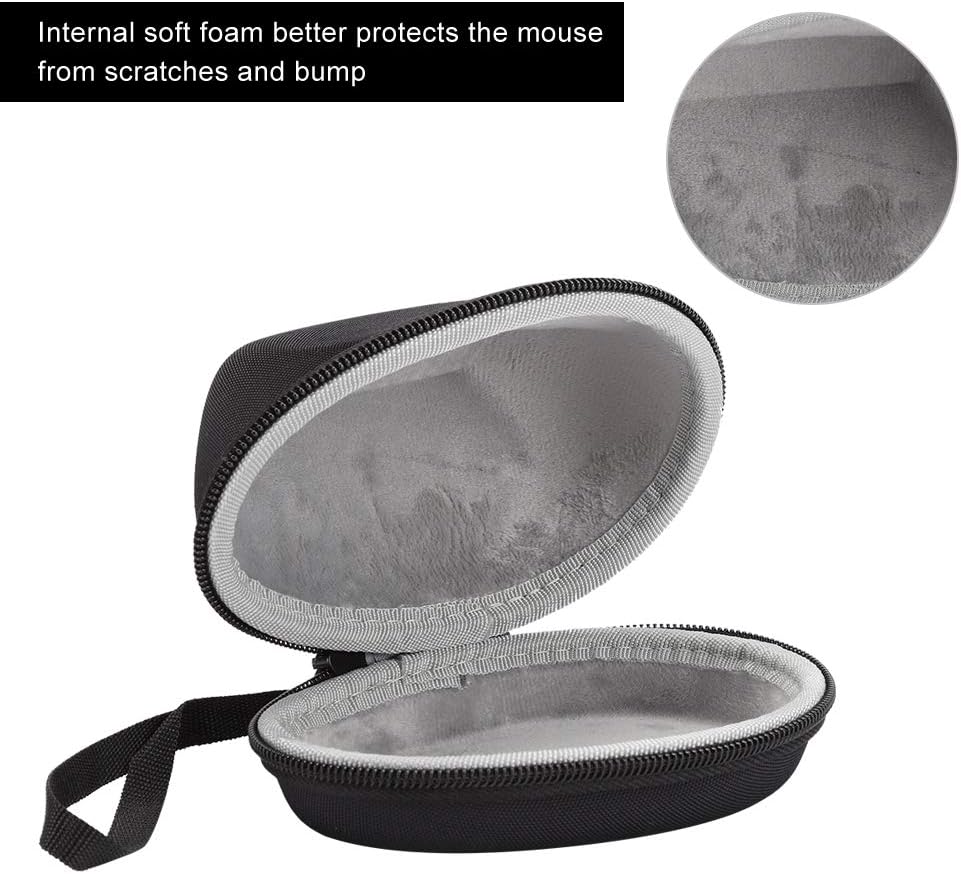 Eva Material Wireless Mouse Case mit weichem Schaumstoff Hard Travel Case Tragbare Handschlaufe Pass