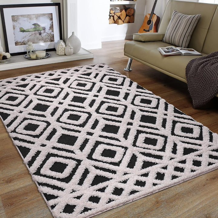 SANAT Wohnzimmer Teppich - Luxus Shaggy Nicht-schuppend Teppich, Wohnzimmer Schlafzimmer Esszimmer E