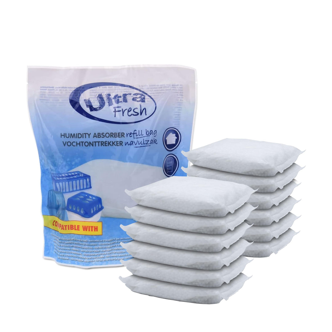 12x 450g Luftentfeuchter Nachfüllpack Ultra Fresh - Nachfüllbeutel für Raum Entfeuchter Nachfüllpack