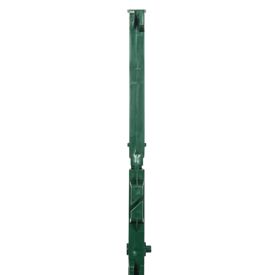 horizont Weidezaunpfähle Kunststoff 5 Stück grün, Höhe 138cm, Doppeltritt, Kunststoffpfahl mit Ösen