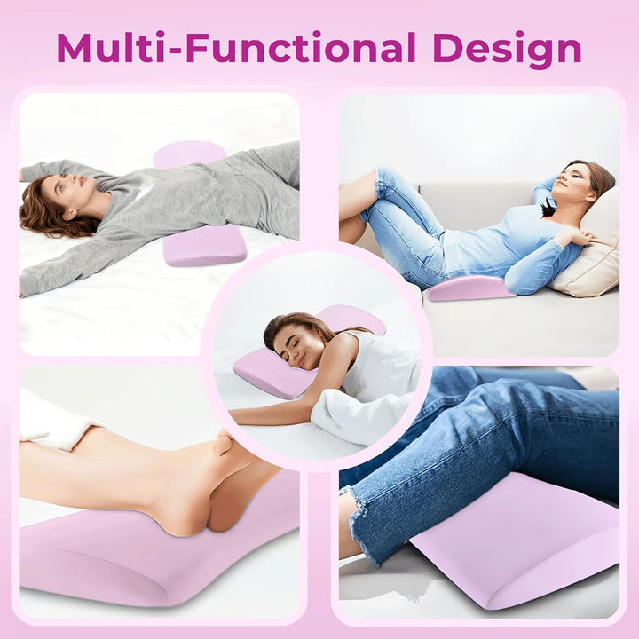 Orthopädisches Lendenkissen aus Memory-Schaum, Ergonomische Rücken- &amp; Lordosenstütze, Rückenstützkis