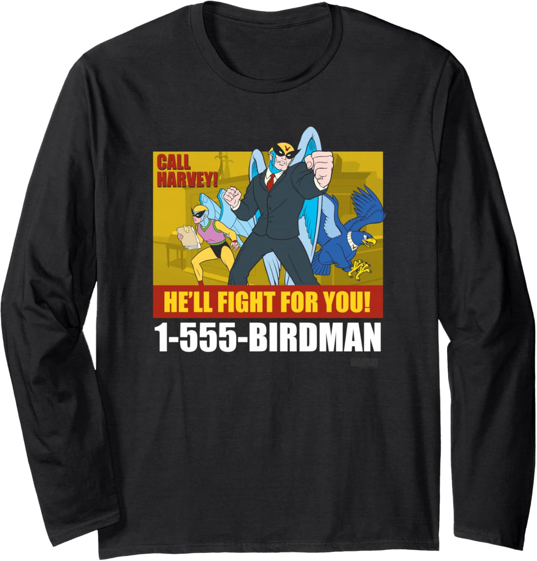 Harvey Birdman, Attorney at Law Birdman Ad Langarmshirt