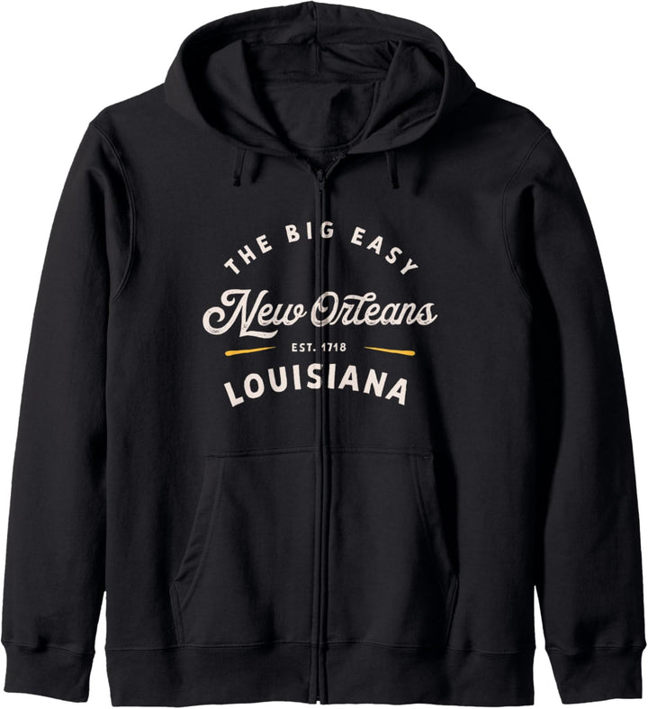 Rustic Classic New Orleans Louisiana 1718 The Big Easy NOLA Kapuzenjacke