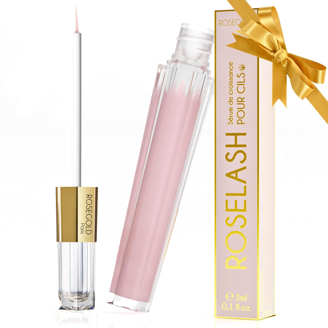 ROSEGOLD ROSELASH Wimpernserum natürliches Serum für längere, dichtere und dickere Wimpern - Zu 95%