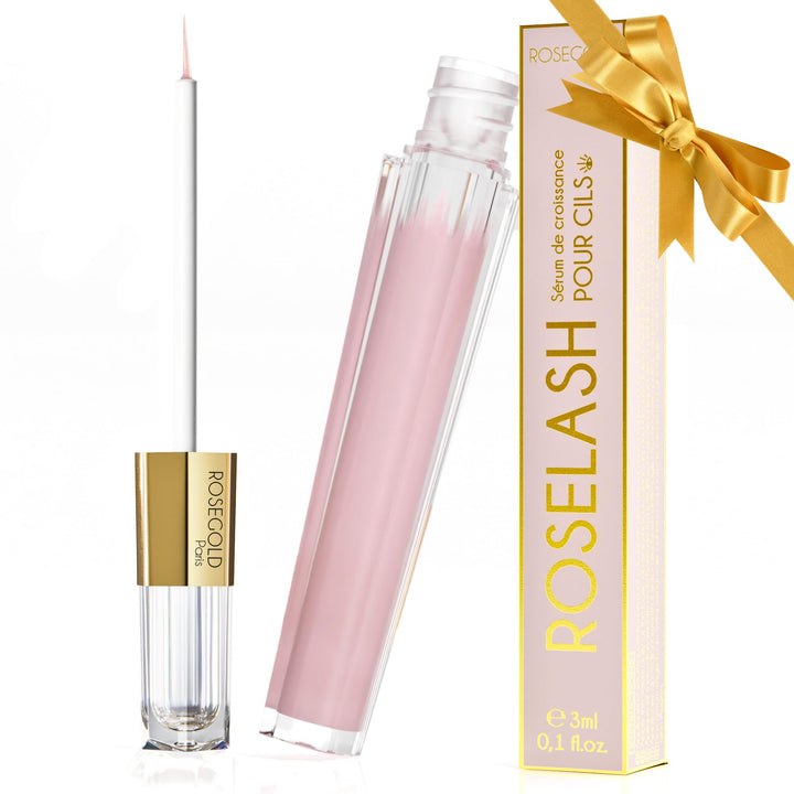 ROSEGOLD ROSELASH Wimpernserum natürliches Serum für längere, dichtere und dickere Wimpern - Zu 95%