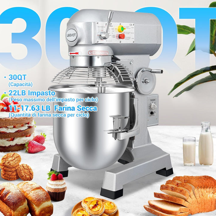 Kommerzielle Planetenknetmaschine (1, Timer-Version 30L) Versione timer 30L, Versione timer 30L