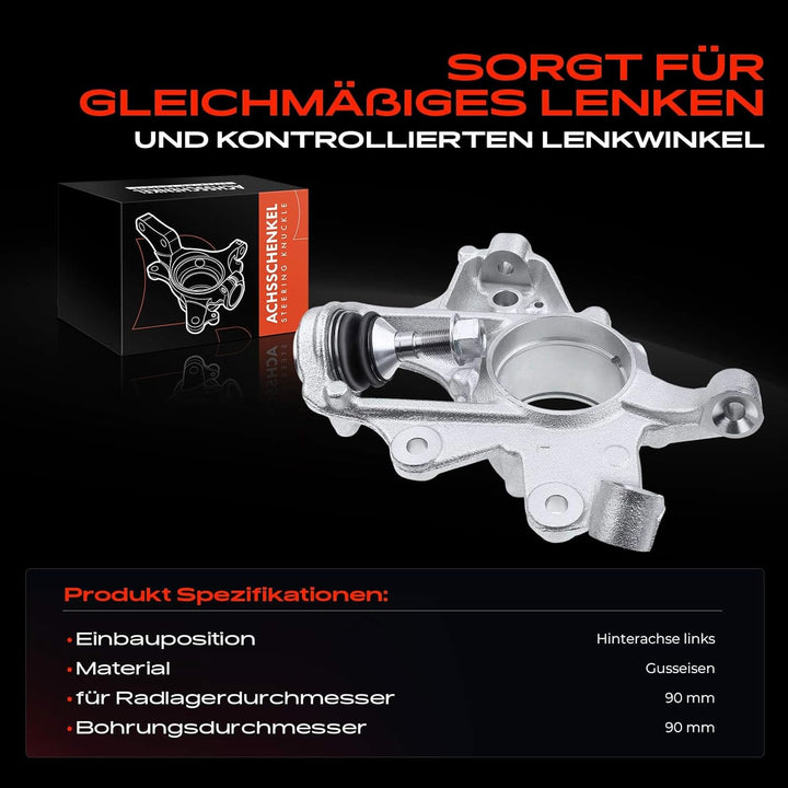Frankberg Achsschenkel Radaufhängung Hinten Links Kompatibel mit W164 ML280 2005-2011 X164 GL320 200