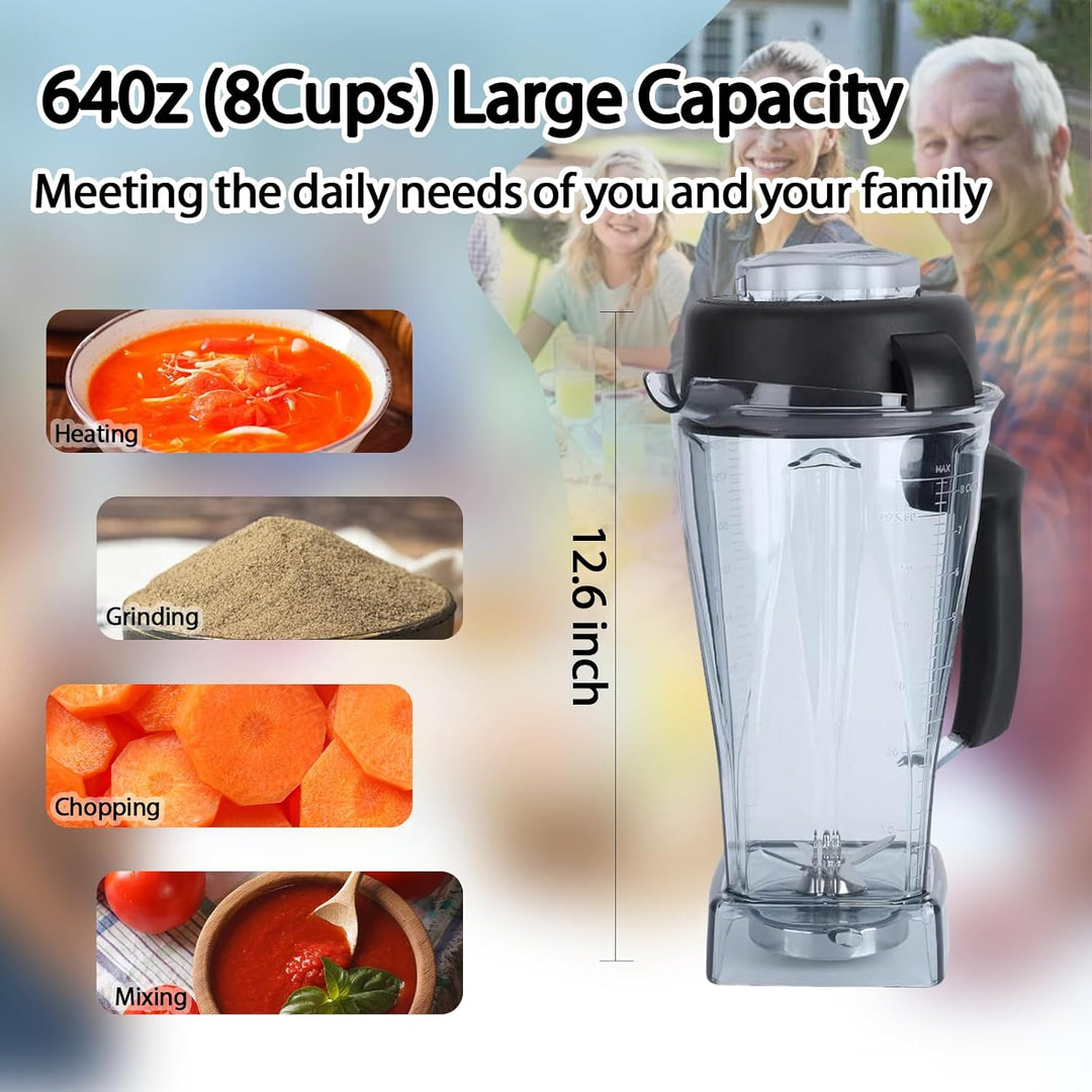 Klare Mixer Behälterteile Obstmischer Cup Mixer Zubehör Cup Blade Deckel Fit für Vitamix