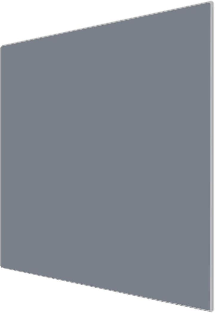 banjado® Herdabdeckplatte Glas 1-teilig 60x52 cm/Schneidebrett Herdabdeckung mit Motiv Silber Metall