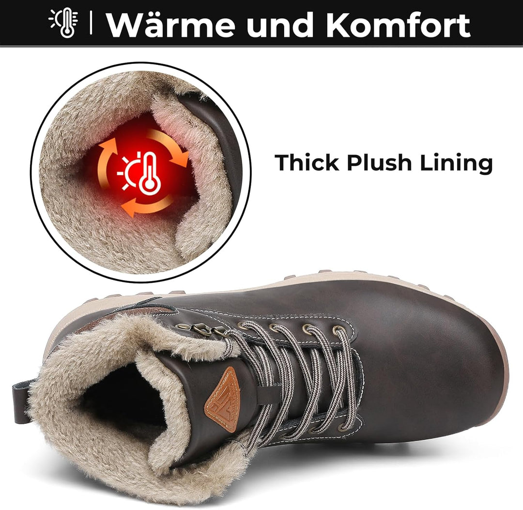 Mishansha Winterschuhe Herren Warme Gefüttert Winterstiefel Damen Winter Boots Outdoor 36-48 EU 41 E