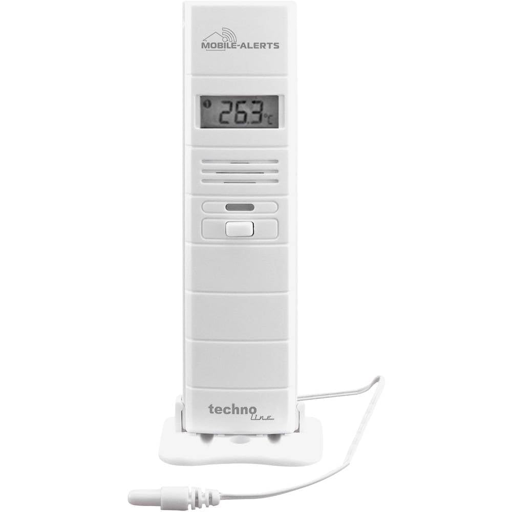 Technoline Thermo-/ Hygrosensor mit Kabel Mobile Alerts MA, 10300, Weiss, 2,8 x 2,1 x 12,8 cm, Kabel