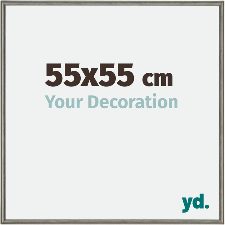 yd. Your Decoration - Bilderrahmen 55x55 cm - Bilderrahmen aus Aluminium mit Acrylglas - Antireflex