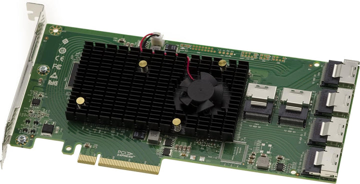 KALEA-INFORMATIQUE PCIe 2.0 SAS 6GB Controller-Karte mit 24 internen Ports. OEM-Modell SAS 2008 + SA