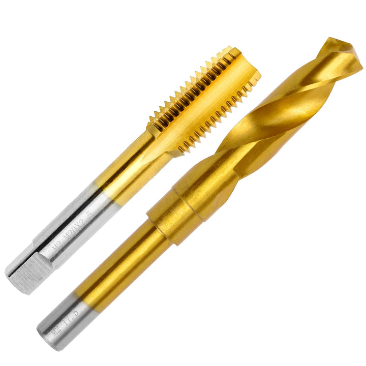 ASNOMY M20 x 2,5 Gewindeschneider und 17,5mm Bohrer Set,HSSG, Einschnittgewindebohrer Gewindebohrers
