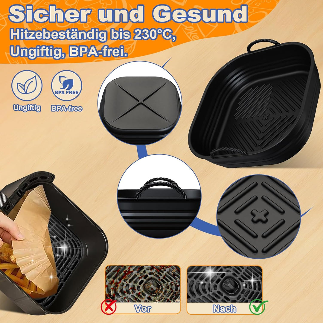22CM Heissluftfritteuse Zubehör - Airfryer Zubehör für COSOR Turboblaze 5.5L / 6L / 6.2L Turbo Tower