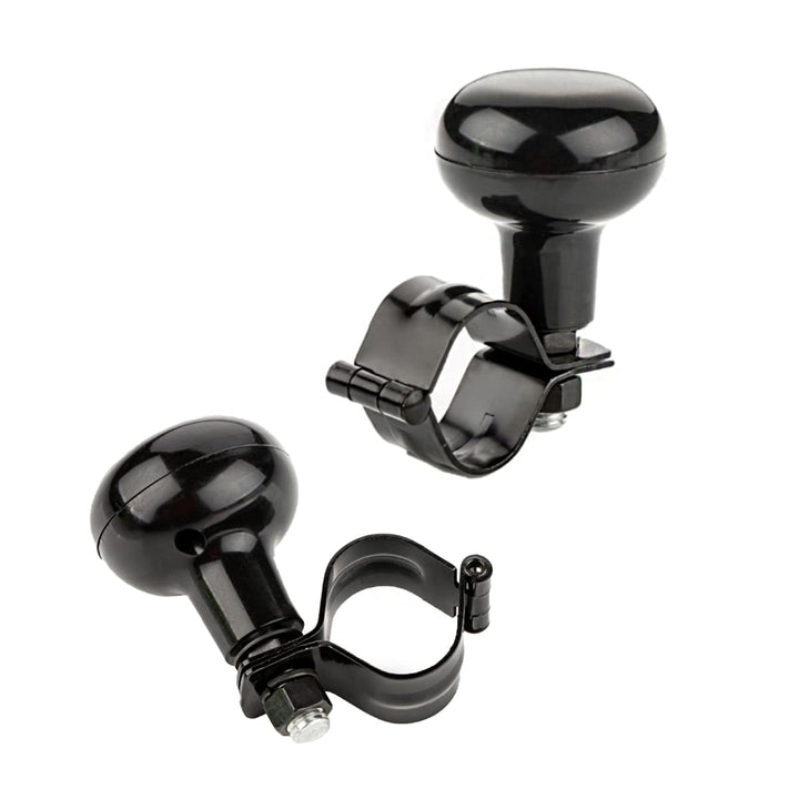 LST 2x Lenkrad Knauf Lenkhilfe Drehknopf Schnelllenker 360° Rotation schwarz