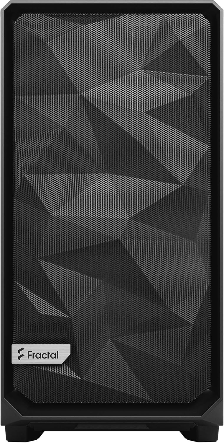 Fractal Design Meshify 2 Black, Flexibles ATX Computer Gehäuse, schwarz Black Solid, Black Solid