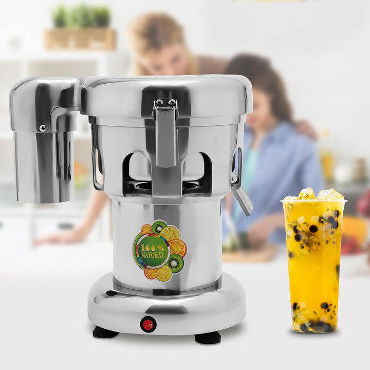 Hochleistungs Entsafter Edelstahl 370W Kupfermotor 2800rpm Saftpresse Für Obst Und Gemüse Leicht Zu