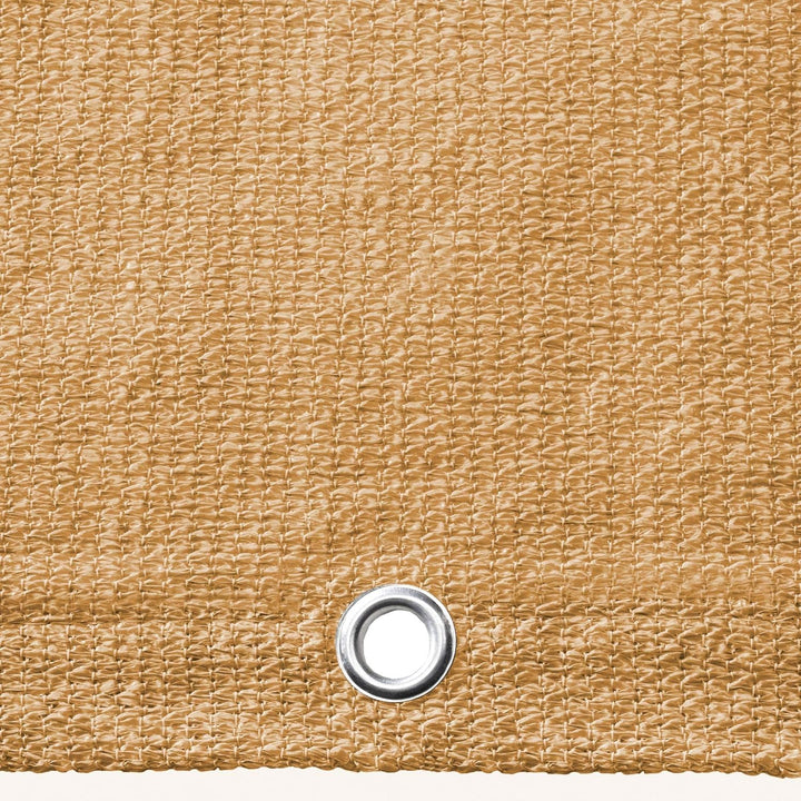 CelinaSun Sichtschutz Balkon 0,9 x 3 m Sand beige HDPE Balkonbespannung mit Kabelbinder atmungsaktiv