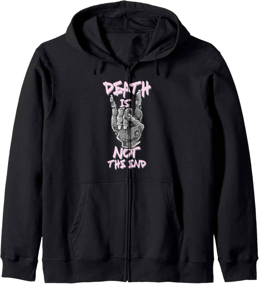 Der Tod ist nicht das Ende 8bit Zombie Pastel Goth Kapuzenjacke