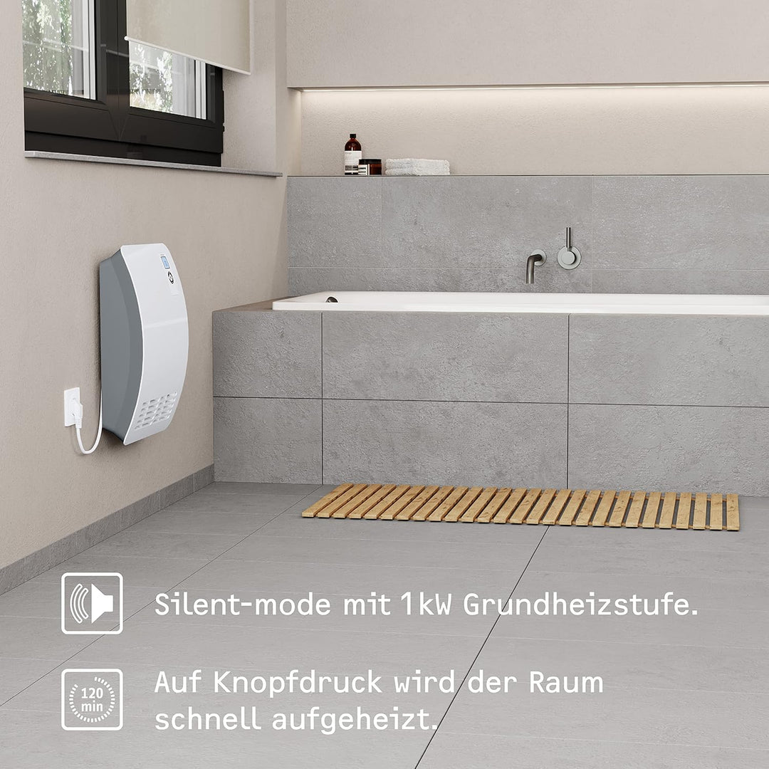 STIEBEL ELTRON Schnellheizer CK 20 Premium, 2 kW für ca. 25 m², LC-Display, Wochentimer, 120 Min. Ti