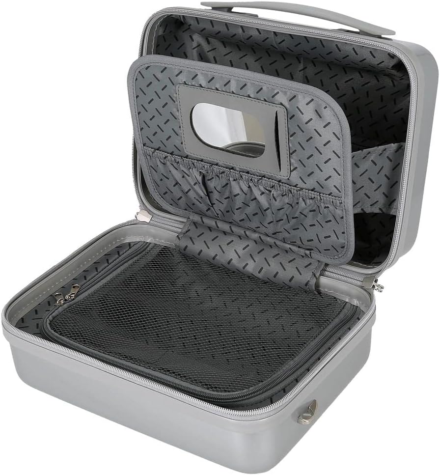 Disney Mickey 101 Anpassbarer Kulturbeutel mit grauem Schultergurt 29 x 21 x 15 cm starres ABS 9,14