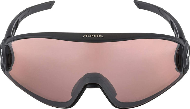 ALPINA 5W1NG QV - Kontrastverstärkende, Selbsttönende & Beschlagfreie Sport- & Fahrradbrille Mit 100