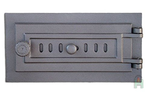 Sellon24® Massiv Revisionofentür 398x203 Backofentür Holzofentür Ofentür aus Gusseisen H1609