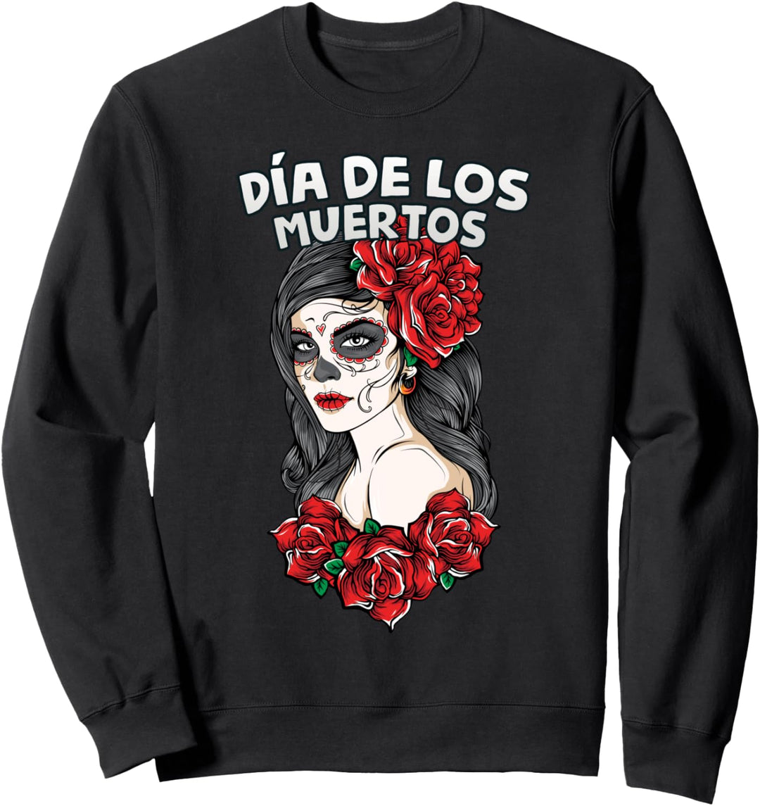 Dia De Los Muertos Camiseta Tag der Toten Queen Catrina Sweatshirt