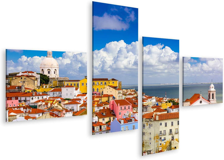 islandburner Bild auf Leinwand Lissabon Portugal Stadtbild In Der Alfama Wandbild Poster Kunstdruck