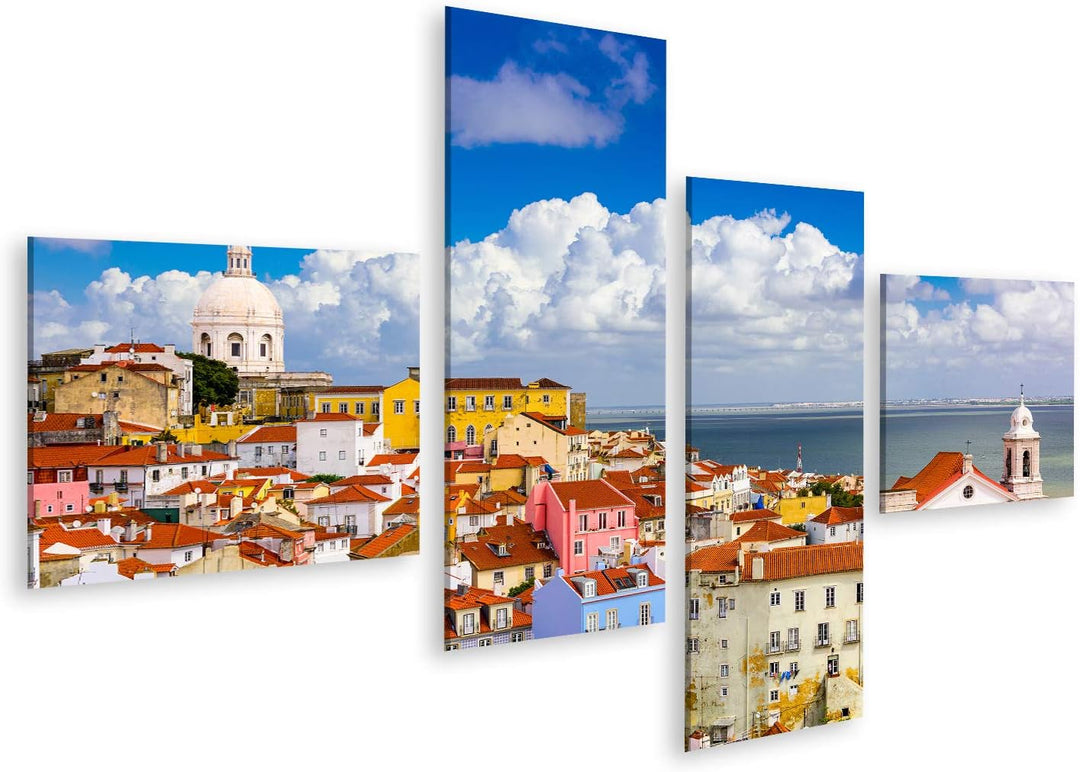 islandburner Bild auf Leinwand Lissabon Portugal Stadtbild In Der Alfama Wandbild Poster Kunstdruck