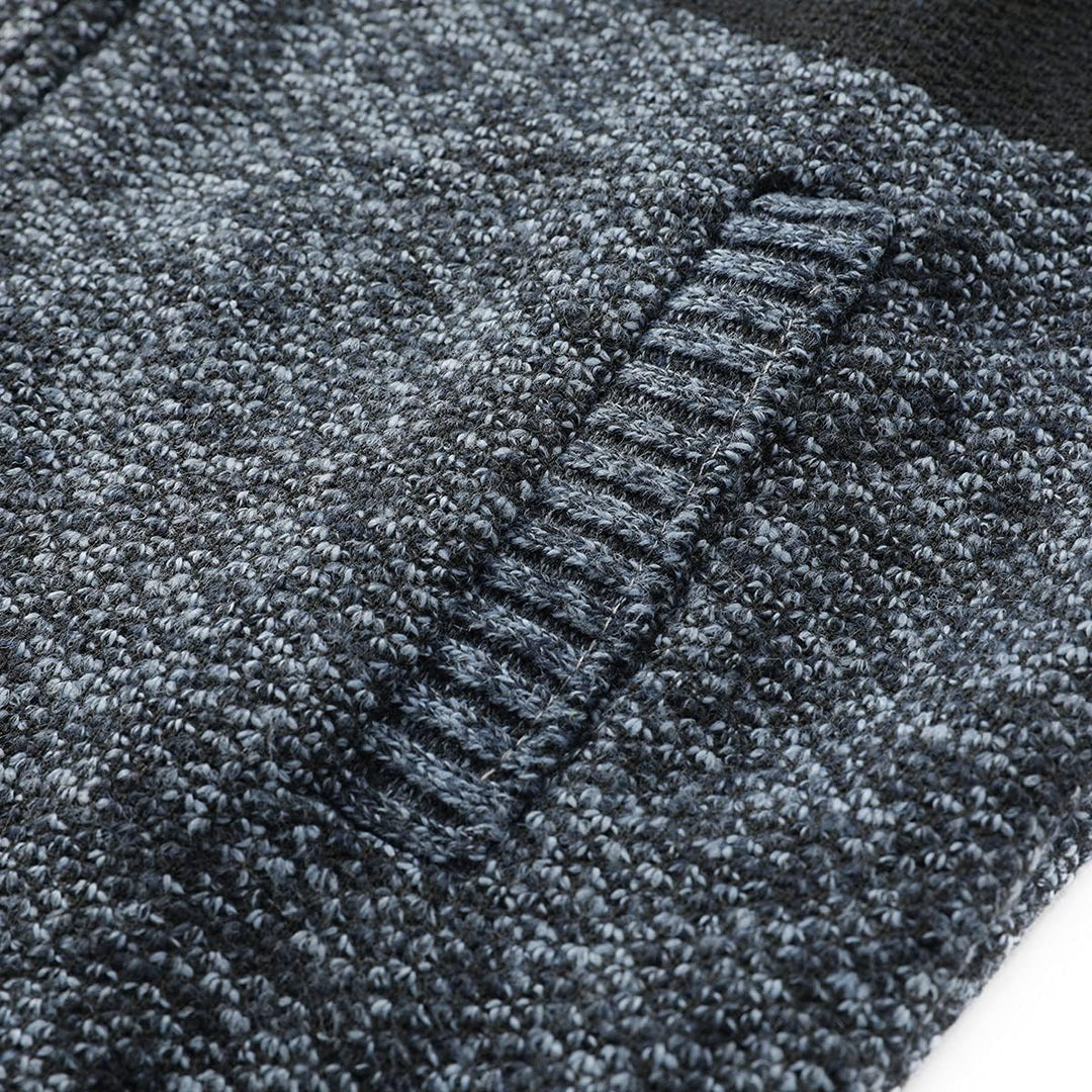 YOUTHUP Herren Strickjacke mit Kapuze Fleece Gefüttert Winter Cardigan Strick Fleecejacke Reissversc