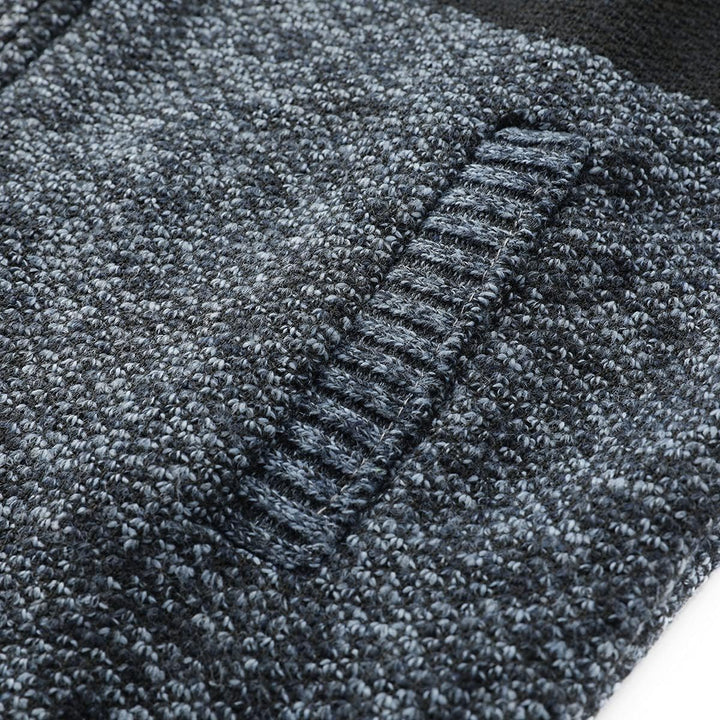 YOUTHUP Herren Strickjacke mit Kapuze Fleece Gefüttert Winter Cardigan Strick Fleecejacke Reissversc