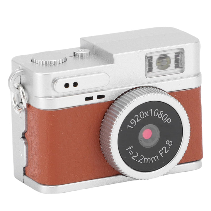 Elprico Retro -Digitalkamera, 1080p Vintage Style Point and Shoot Vlogging Camera mit Blitzlicht und