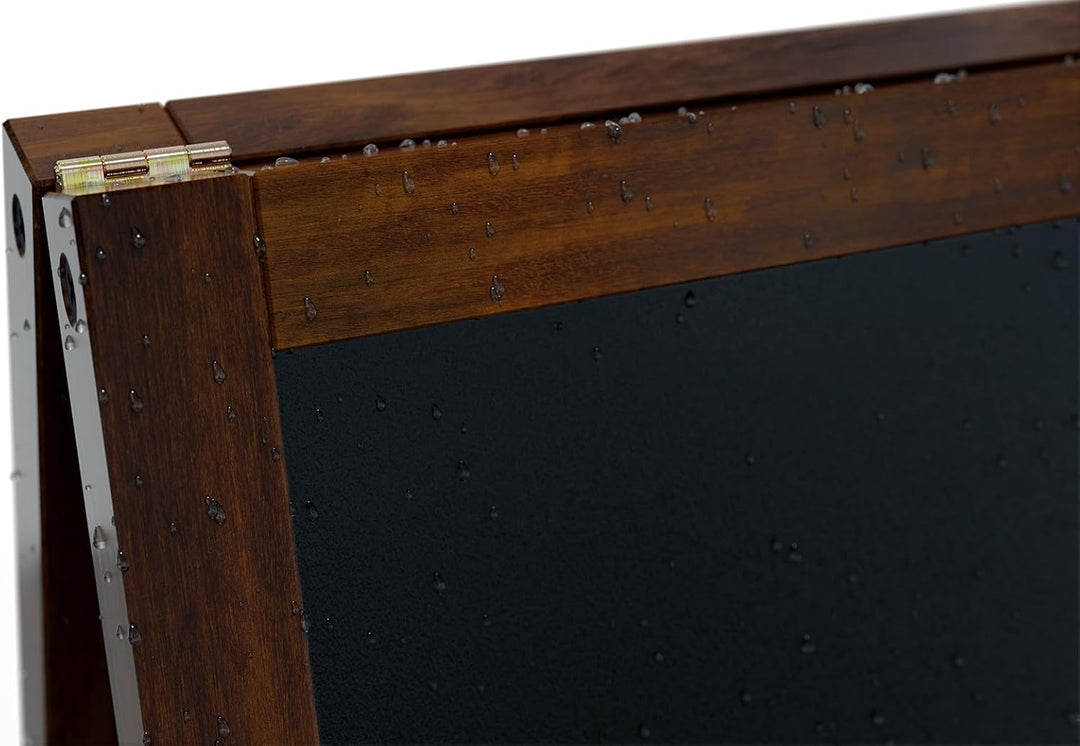 ALLboards Kundenstopper Wasserfest mit lackiertem Holzrahmen 100x60cm, Werbetafel, Gehwegaufsteller,