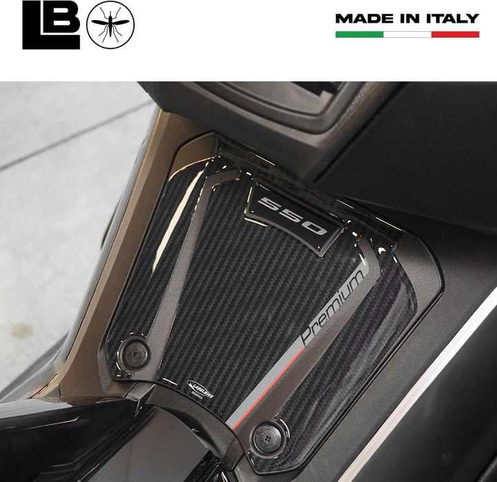 labelbike - 3D Aufkleber für Roller-Trittbrettschutz, kompatibel mit Kymco Ak550 Premium Plattform,