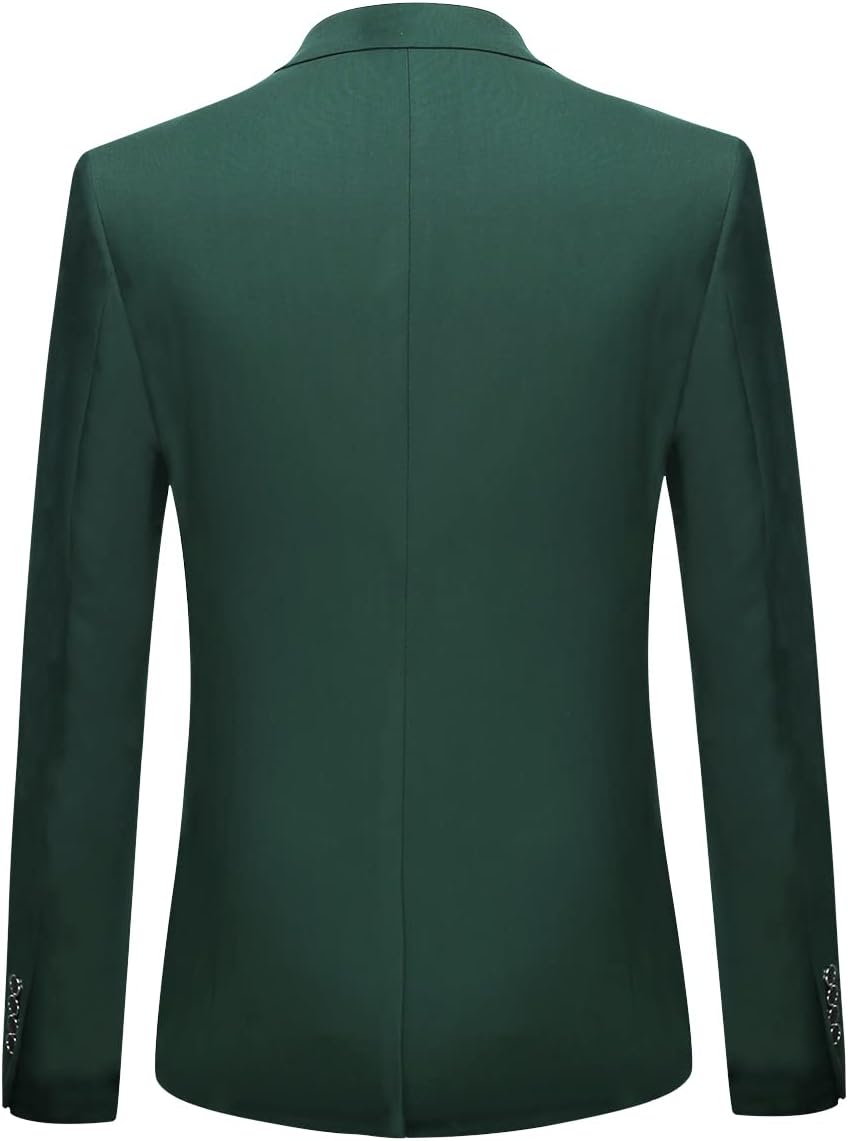 YOUTHUP Herren 2 Teilig Anzug Modern Slim fit Anzüge Einreiher Anzugsjacke Anzughose Business Hochze