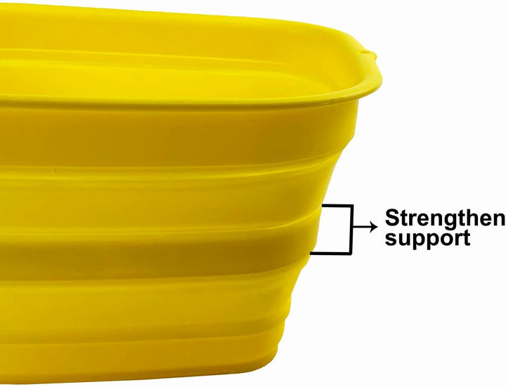 SAMMART 15L zusammenklappbare Wanne – Faltbare Geschirrwanne – tragbares Waschbecken – platzsparende